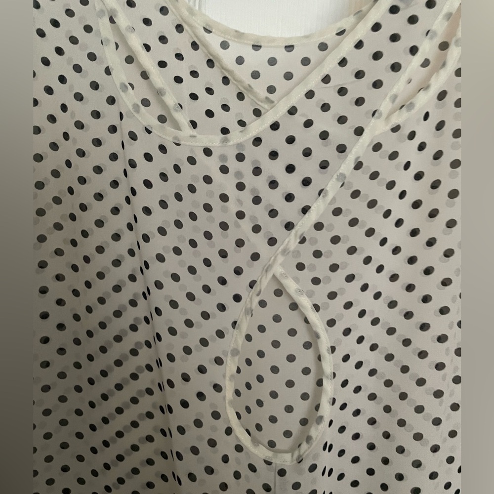 White with black polka dots. By FIRST LOVE. - Picture 3 of 5